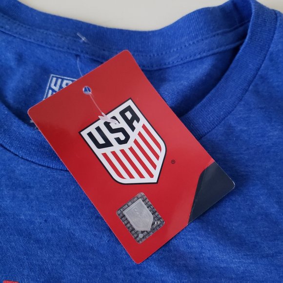 Team USA Soccer T-Shirt Tee Mens Large Blue One Nation One Team USMNT Crest NWT - Picture 9 of 12